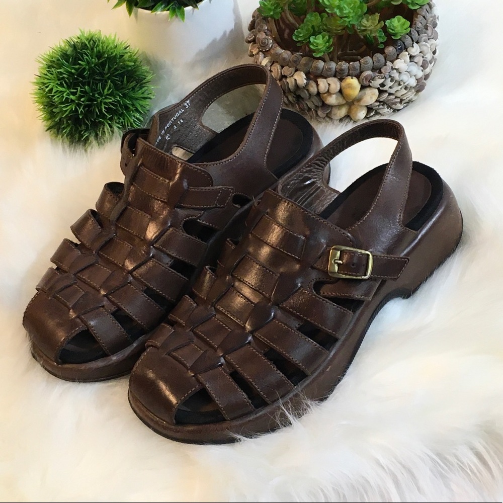 Dansko 7-7 1/2 Brown Sandals